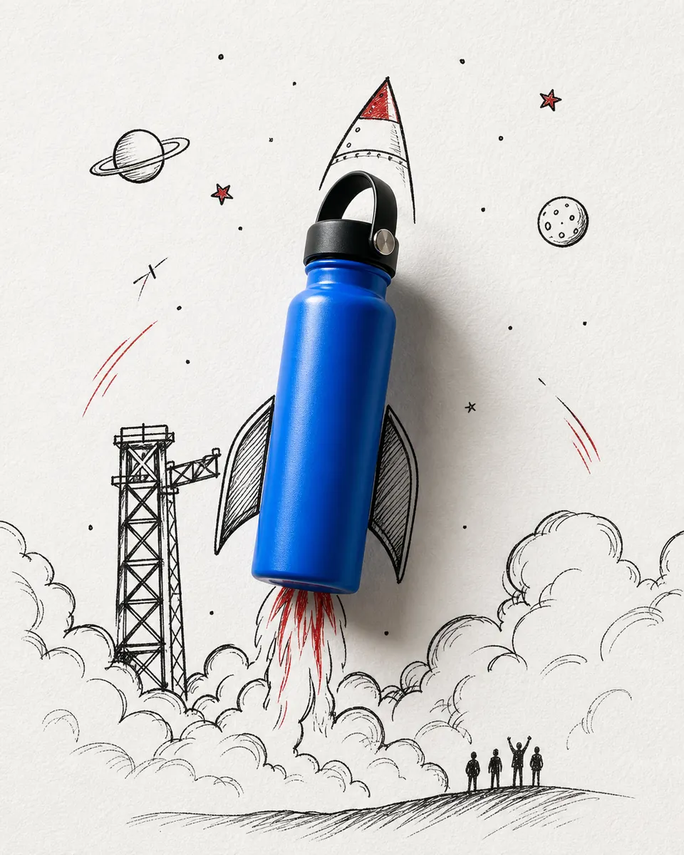 Real object doodle ad